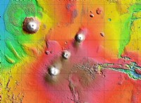 NASA의 Mars Odyssey가 Arsia Mons 화산의 놀라운 이미지를 포착했습니다. 